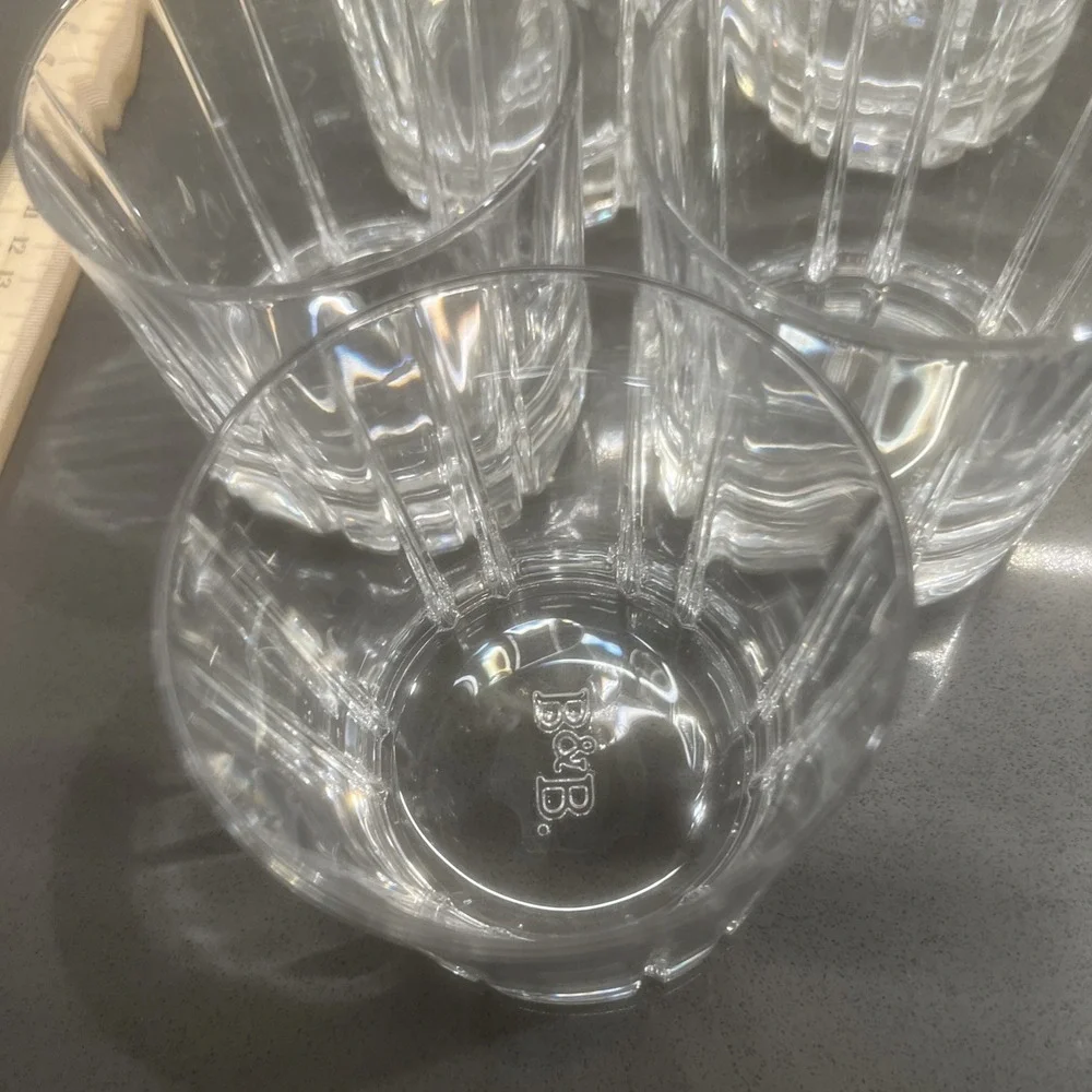 6-Capri Crystal Cristallo Al Piombo 24% Italia 10 oz Whiskey Glasses. EUC